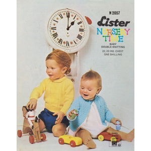 LISTERN2057 - INFANT JERSEY AND MATINEE COAT KNITTING PATTERN PDF