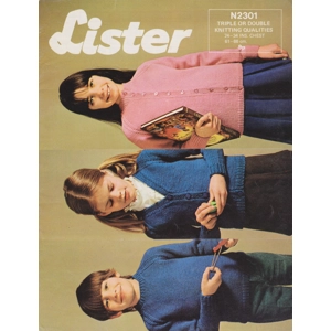 LISTERN2301 - CHILD'S CARDIGANS AND SWEATER KNITTING PATTERN PDF