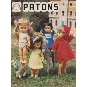 PATONS1371 - DOLL CLOTHES PDF KNITTING PATTERN