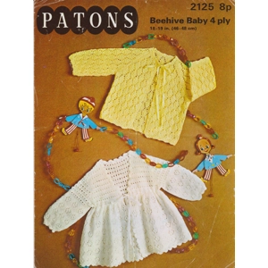 PATONS2125 - Baby Jacket Knitting Pattern PDF