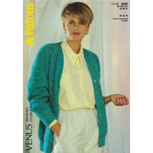 PATONS3266 - WOMAN'S LONG CARDIGAN IN DK - PDF KNITTING PATTERN