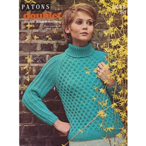 PATONS5048 - WOMAN'S SWEATER WITH ROLL NECK - PDF KNTTING PATTERN