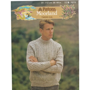 PATONS7271 - MAN'S SWEATER IN DK - PDF KNITTING PATTERN