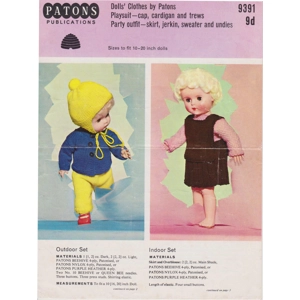 PATONS9391 - DOLLS CLOTHES - PDF KNITTING PATTERN