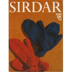 SIRDAR5432 - WOMAN'S DK MITTENS - PDF KNITTING PATTERN