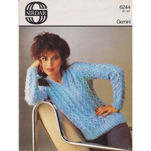 SIRDAR6244 - WOMAN'S SWEATER IN CHUNKY - PDF KNITTING PATTERN