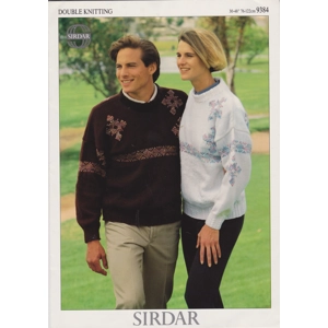 SIRDAR9384 - UNISEX FAIR ISLE SWEATER IN DK - PDF KNITTING PATTERN
