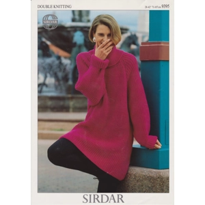 SIRDAR9395 - WOMAN'S LONG SWEATER IN DK - PDF KNITTING PATTERN