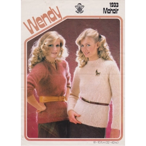 WENDY1933 - WOMAN'S MOHAIR SWEATER - PDF KNITTING PATTERN