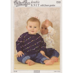 WENDYP690 - BABY AND INFANT SWEATER DOUBLE KNIT PDF KNITTING PATTERN