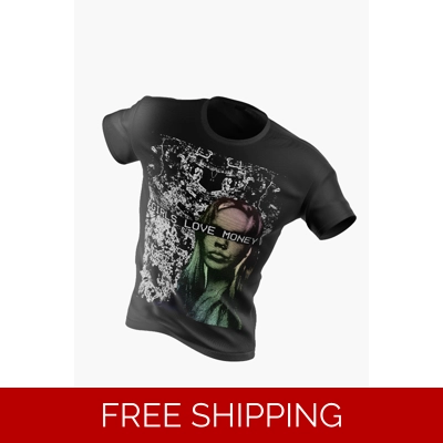 Girls Love Money Flossie Graphic Streetwear T-Shirt | Leenoz