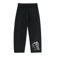 Girls Love Money - Belted Barrel-leg Chinos Womens