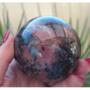 Garnet in arfvedsonia