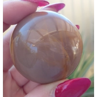 Peach moonstone sphere