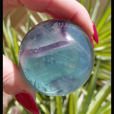 Rainbow Flourite sphere