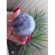 Rainbow flourite sphere