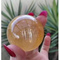 Optical Honey Calcite Sphere