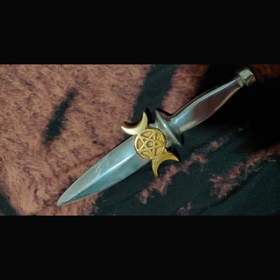 Triple moon athame