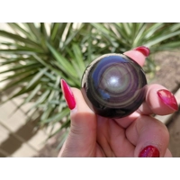 Rainbow Obsidian sphere