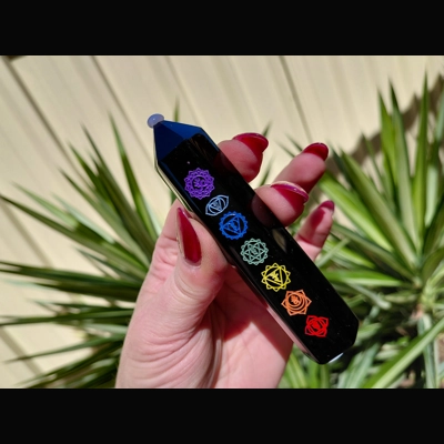 Obsidian seven chakra g..