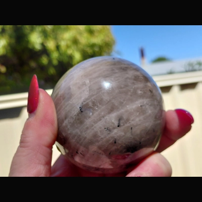 Black routile sphere