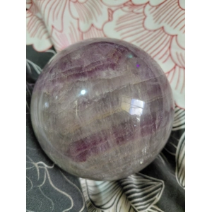 Large rainbow flourite sphere