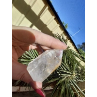 Clear quartz with golden healer generator
