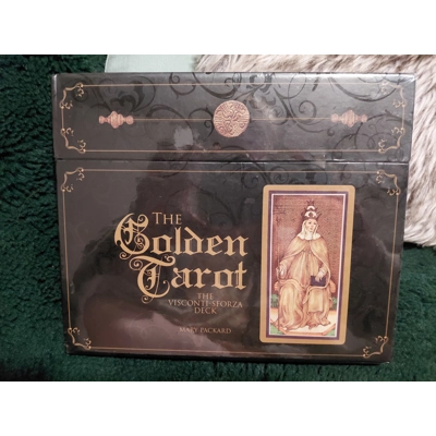 The Golden Tarot Visconti-Sforza Deck by Mary Packard Boxed Set