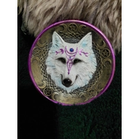 White wolf incence dish