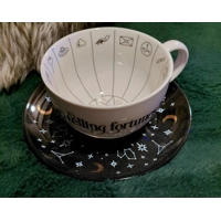 Fortune telling teacup and saucer