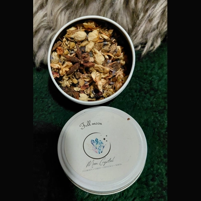 Full moon ritual incense herbs