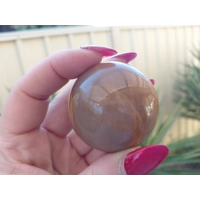 Peach moonstone sphere