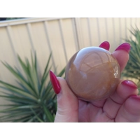 Peach moonstone sphere