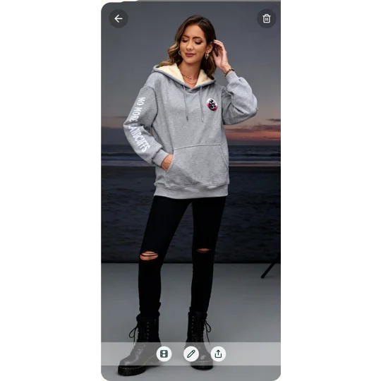 Heavy-duty sherpa lined pullover Hoodie