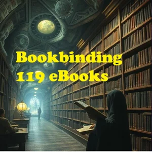 Bookbinding 119 Vintage Books How to Bind & Repair Vintage Books, Leather Instant