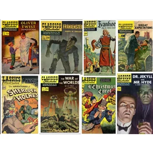 Classics illustrated & Classics Junior - 245 Magazines Comics  - Classic Novels in PDF *download*