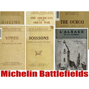Michelin Guides to the Battlefields 1914 - 1918 (France & Belgium) WW1 Great War  Ypres, Somme, Riem
