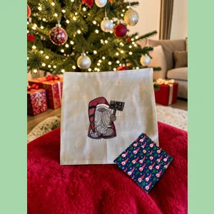Christmas Gnome cushion. 11in by 11in. Includes insert.