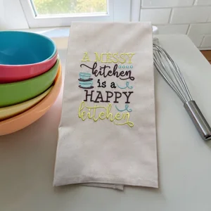 Messy Kitchen Tea Towel.