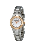 Baume & Mercier MOA10014 Linea Ladies Quartz Rose Gold Bezel Watch