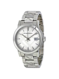 Burberry BU9144 silver check stainlkess steel ladies watch