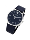 Armani AR11012 Blue Dial Ladies Blue Leather Watch