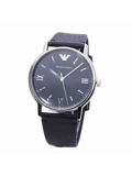 Armani AR11012 Blue Dial Ladies Blue Leather Watch