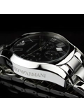 Armani AR0673 - Mens Stainless Steel Chronograph Designer Watch