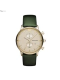 Emporio Armani AR1722 Gold & Green Textured Leather Mens Watch