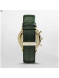 Emporio Armani AR1722 Gold & Green Textured Leather Mens Watch