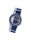 Seiko Automatic SRPK69 Analogue Blue and white striped nylon strap Men's Watches