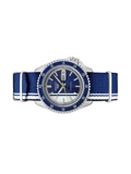 Seiko Automatic SRPK69 Analogue Blue and white striped nylon strap Men's Watches