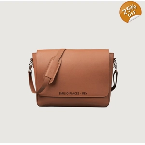 Emilio Places - Rey, Brown Leather Messenger Bag