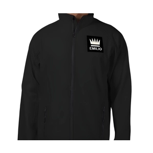 Emilio Men's Black Softshell Jacket Size Large